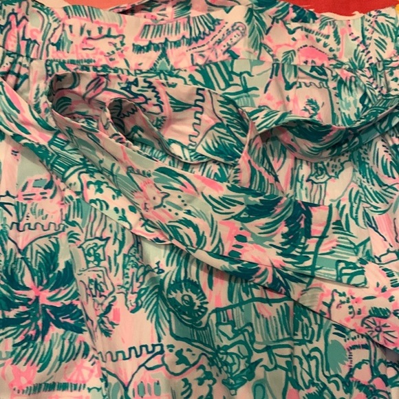 Lilly Pulitzer Lenora A Line Cotton Skirt Size 00 - Picture 8 of 15